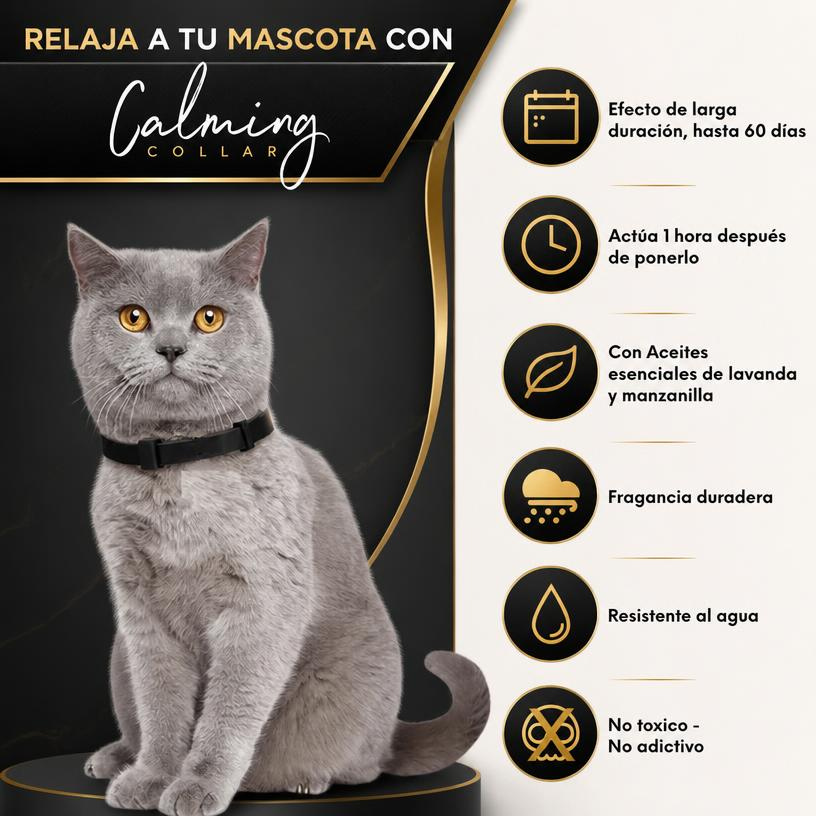 Calming Collar Gato - NEGRO
